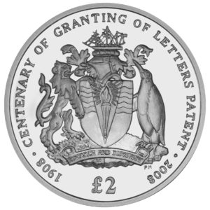 £2 coin for Centenary of Granting of Letters Patent