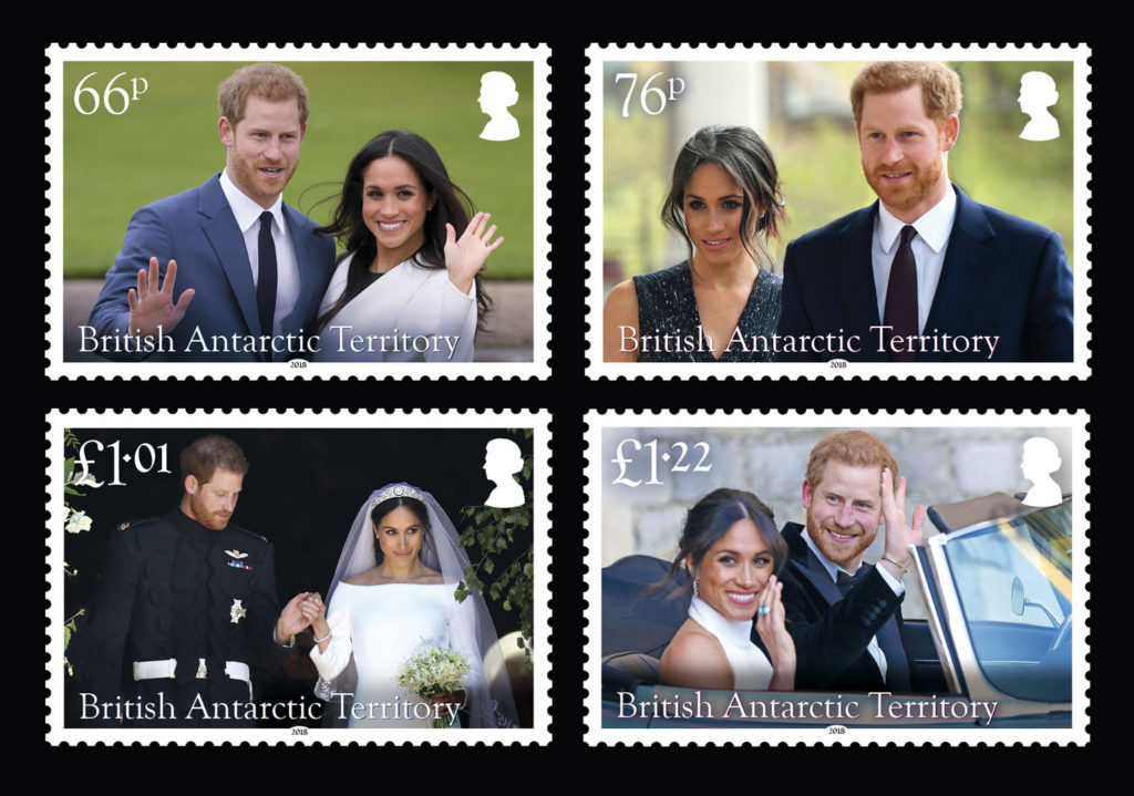 Four images of the Duke and Duchess of Sussex